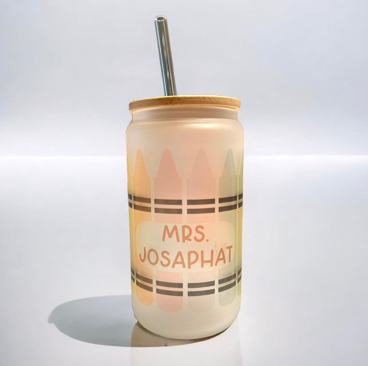 Frosted Sublimation Crayon Glass